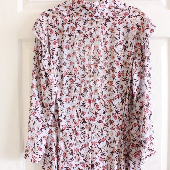 CHLOÉ Scalloped floral-print georgette maxi duster coat/jacket - Picture 8 of 16